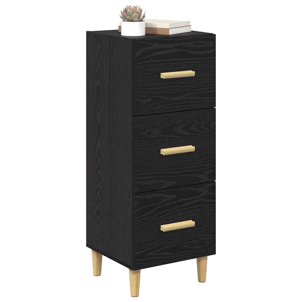 Buffet Chêne noir 34,5 x 34 x 90 cm Bois d'ingénierie - XIOS