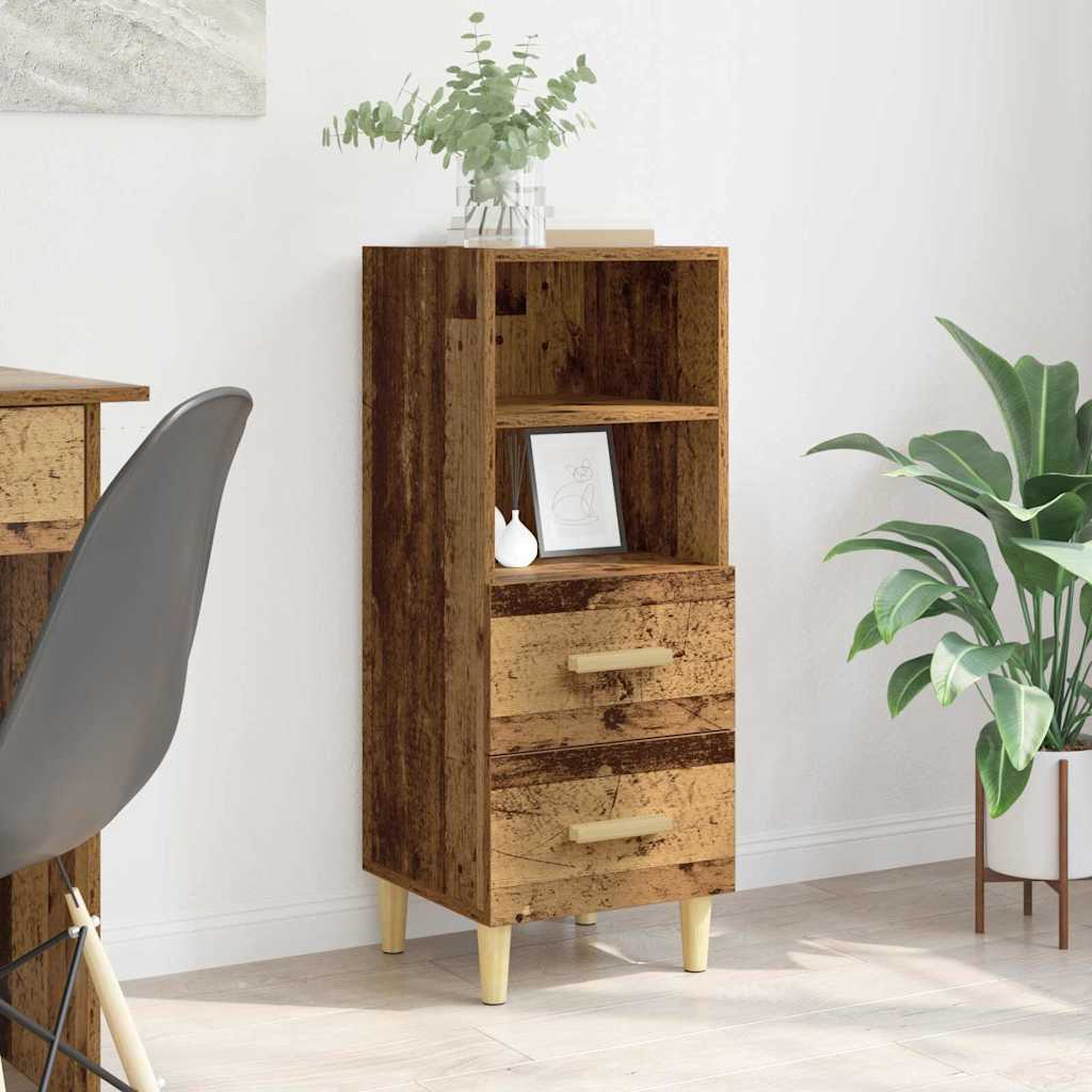 Buffet Bois ancien 34 x 34,5 x 90 cm Bois d'ingénierie - XIOS