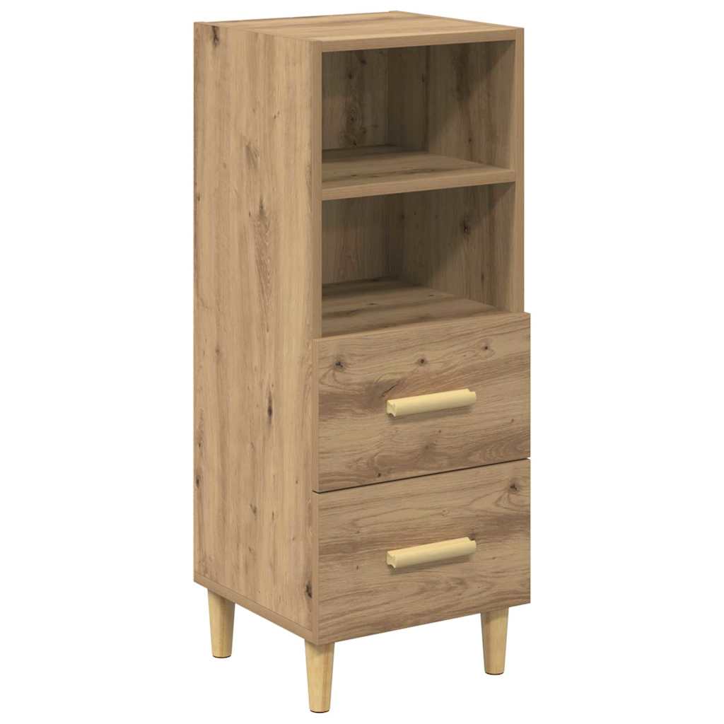 Buffet chêne artisanal 34 x 34,5 x 90 cm Bois d'ingénierie - XIOS
