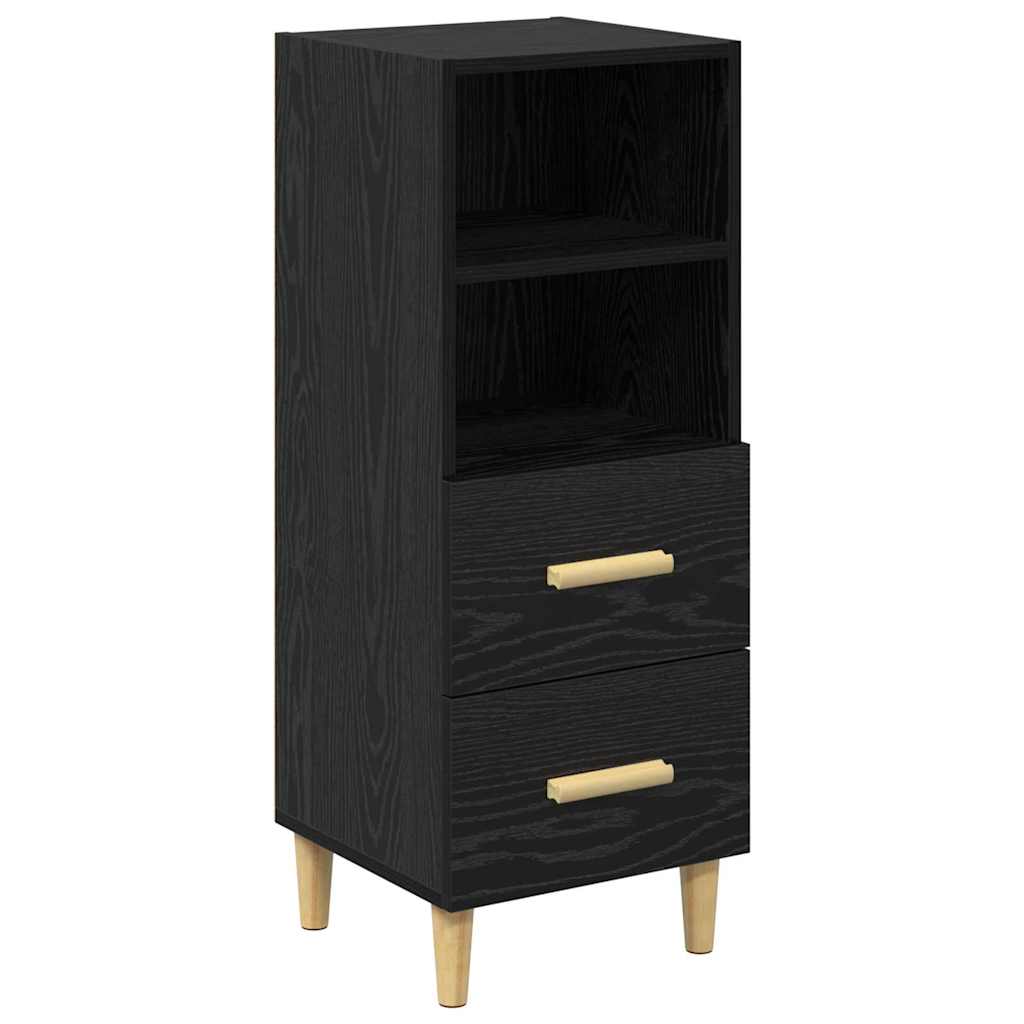 Buffet Chêne noir 34 x 34,5 x 90 cm Bois d'ingénierie - XIOS