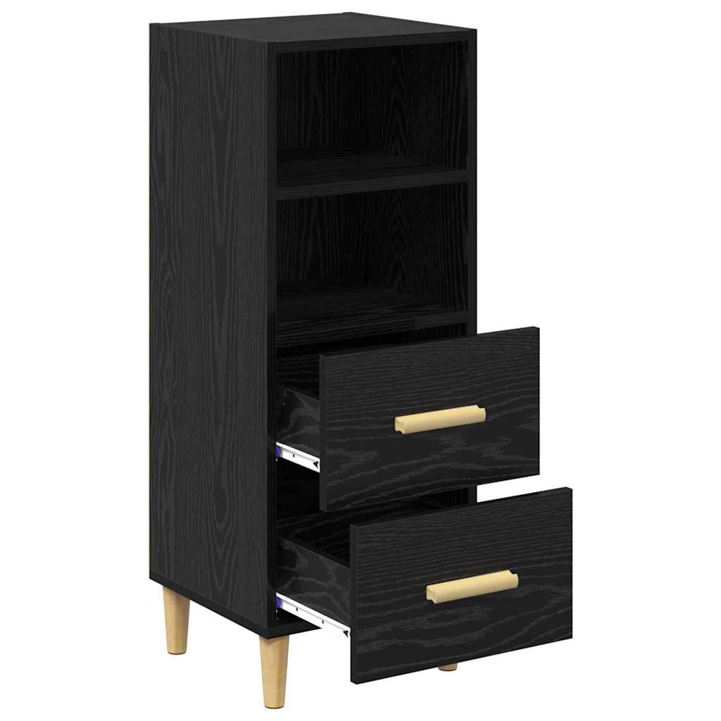 Buffet Chêne noir 34 x 34,5 x 90 cm Bois d'ingénierie - XIOS