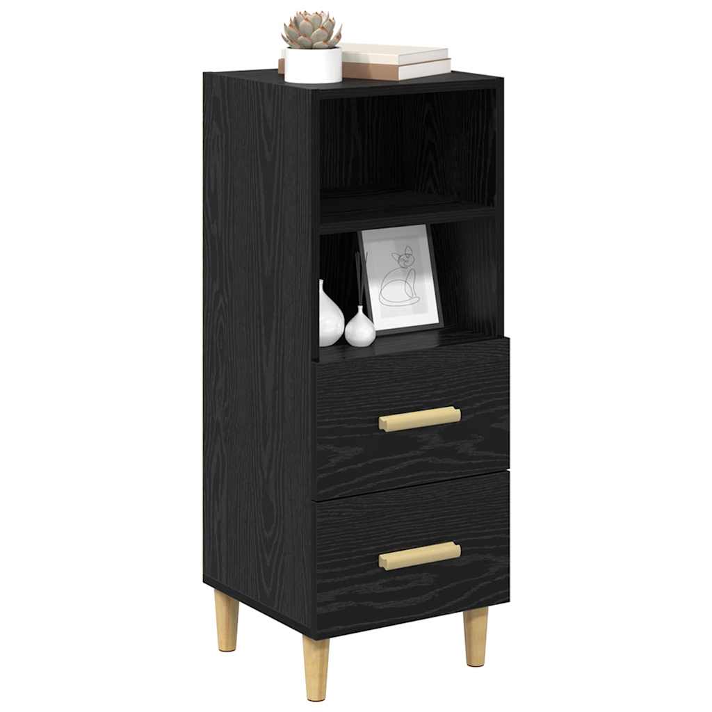 Buffet Chêne noir 34 x 34,5 x 90 cm Bois d'ingénierie - XIOS