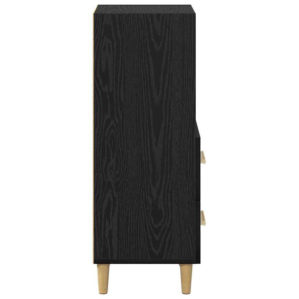 Buffet Chêne noir 34 x 34,5 x 90 cm Bois d'ingénierie - XIOS
