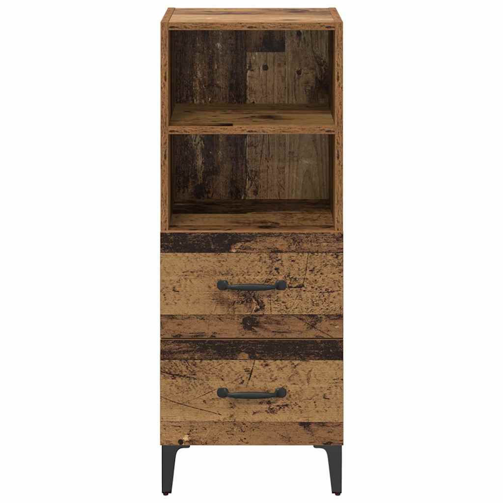 Buffet Bois ancien 34 x 34,5 x 90 cm Bois d'ingénierie - XIOS