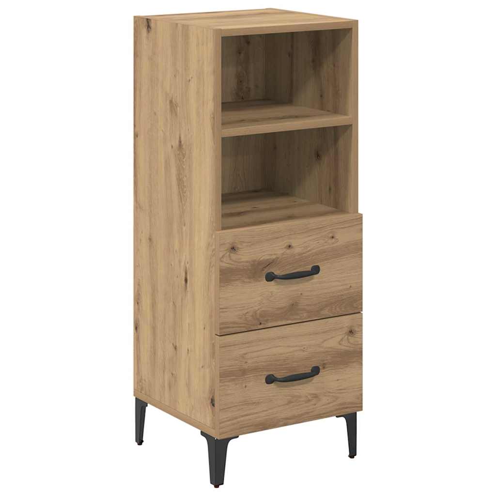 Buffet chêne artisanal 34 x 34,5 x 90 cm Bois d'ingénierie - XIOS