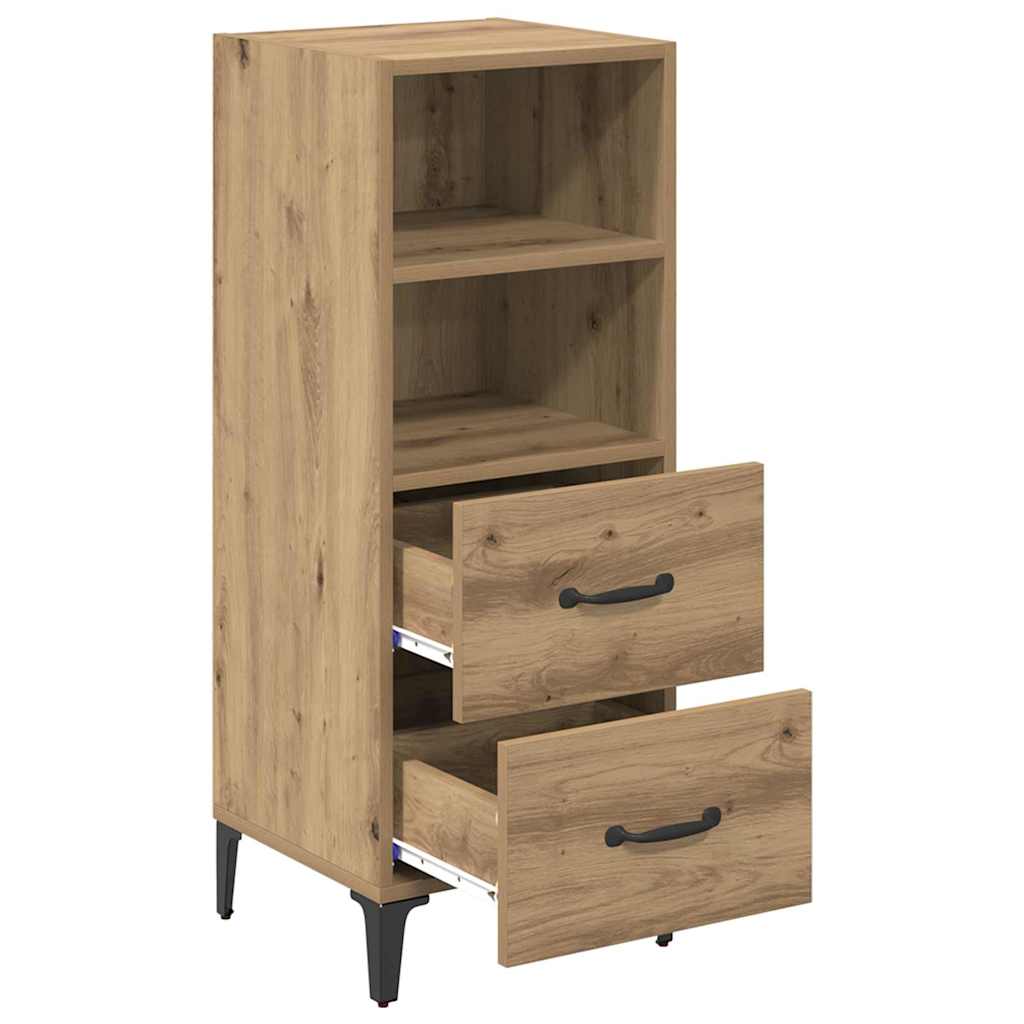 Buffet chêne artisanal 34 x 34,5 x 90 cm Bois d'ingénierie - XIOS