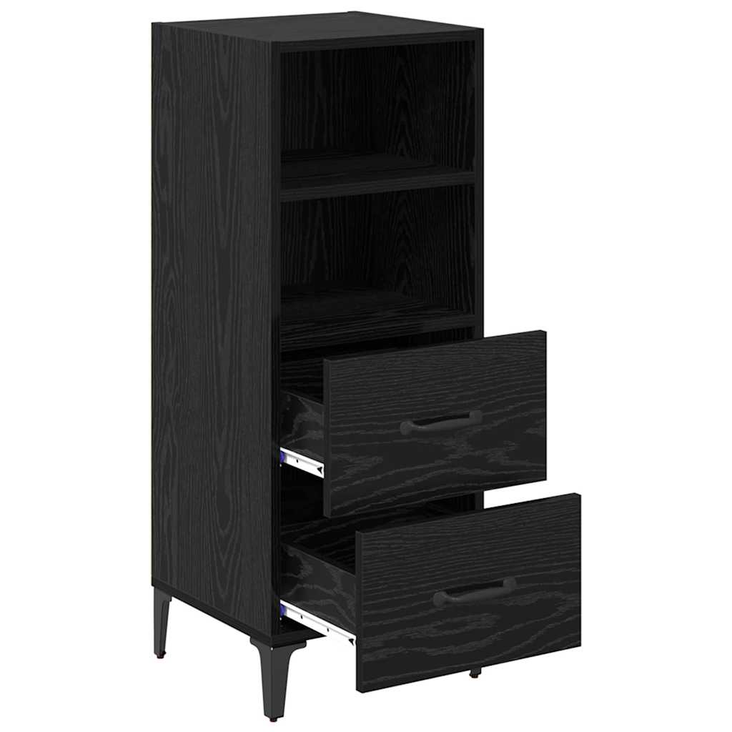 Buffet Chêne noir 34 x 34,5 x 90 cm Bois d'ingénierie - XIOS