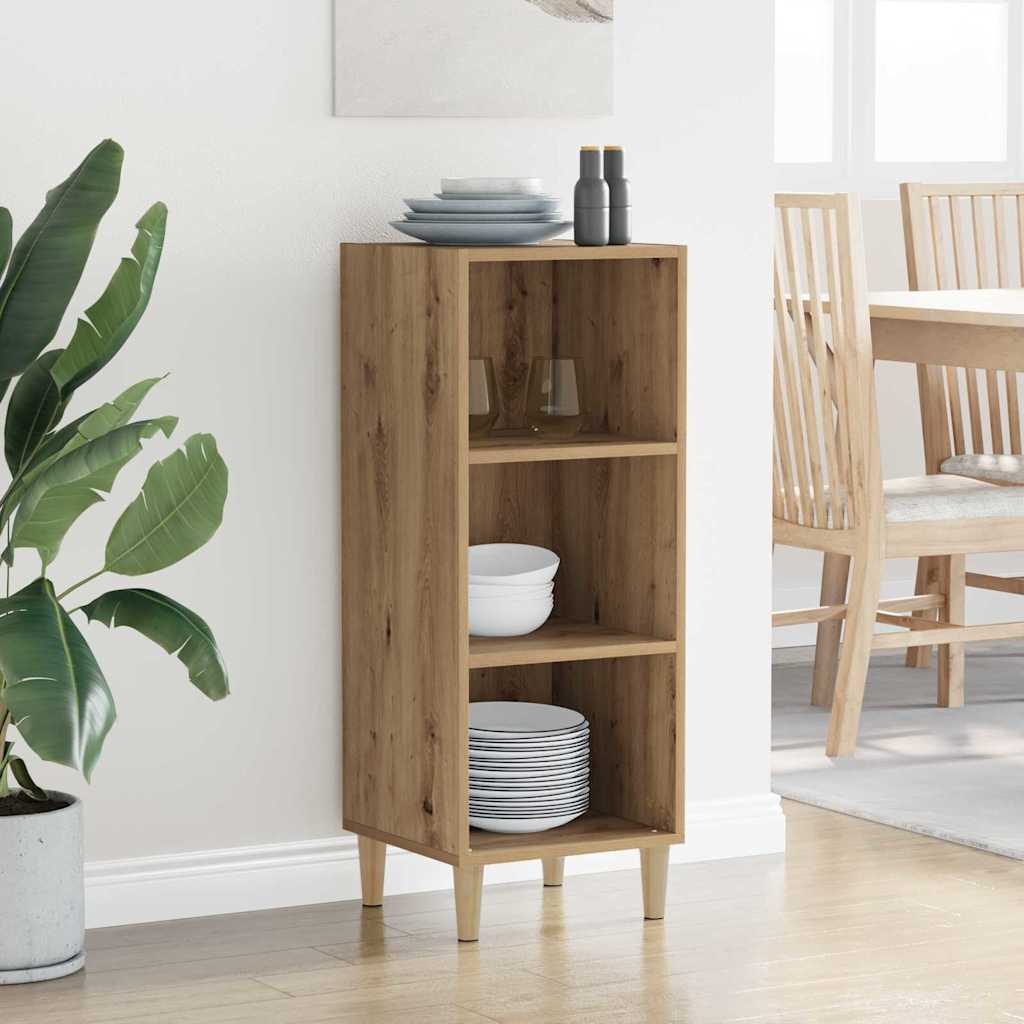 Buffet chêne artisanal 32.5 x 34.5 x 90 cm Bois d'ingénierie - XIOS