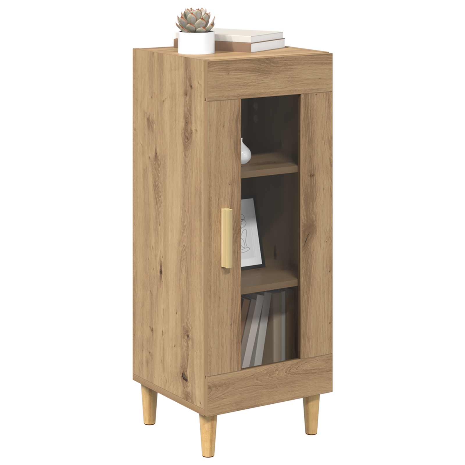 Buffet Chêne artisanal 34,5 x 32,5 x 90 cm Bois d'ingénierie - XIOS