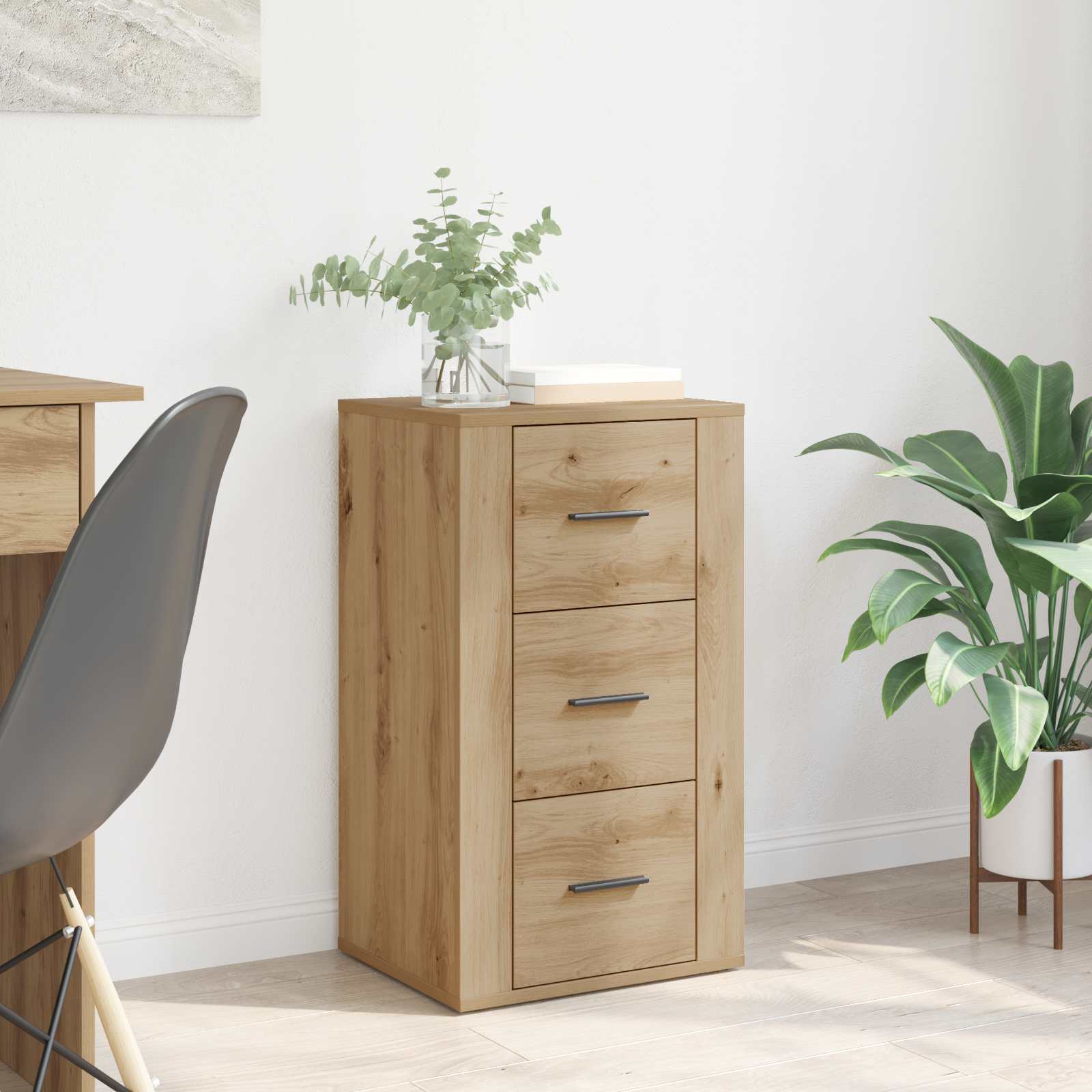 Buffet Chêne artisanal 40 x 33 x 70 cm Bois d'ingénierie - XIOS