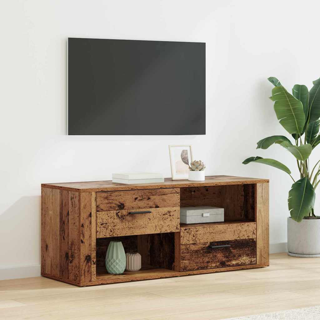 Meuble TV Bois Ancien 100 x 35 x 40 cm Bois d'ingénierie - XIOS