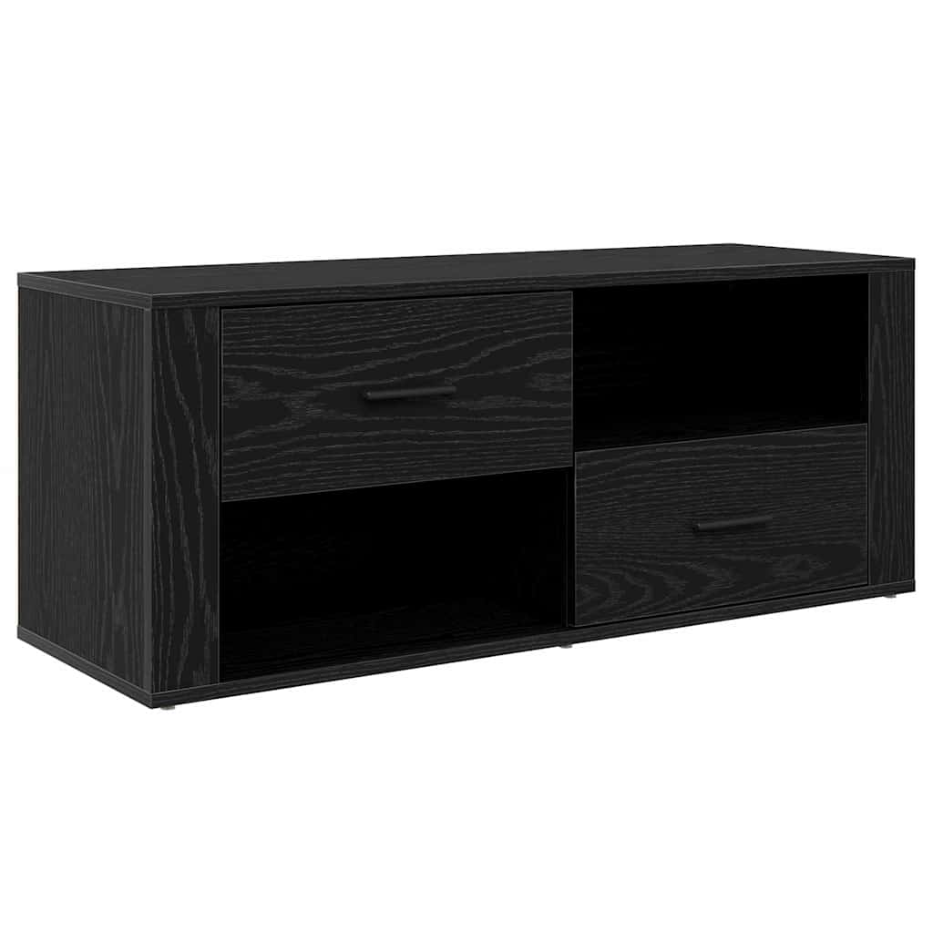 Meuble TV Chêne noir 100 x 35 x 40 cm Bois d'ingénierie - XIOS