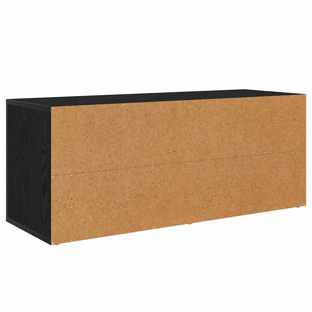 Meuble TV Chêne noir 100 x 35 x 40 cm Bois d'ingénierie - XIOS