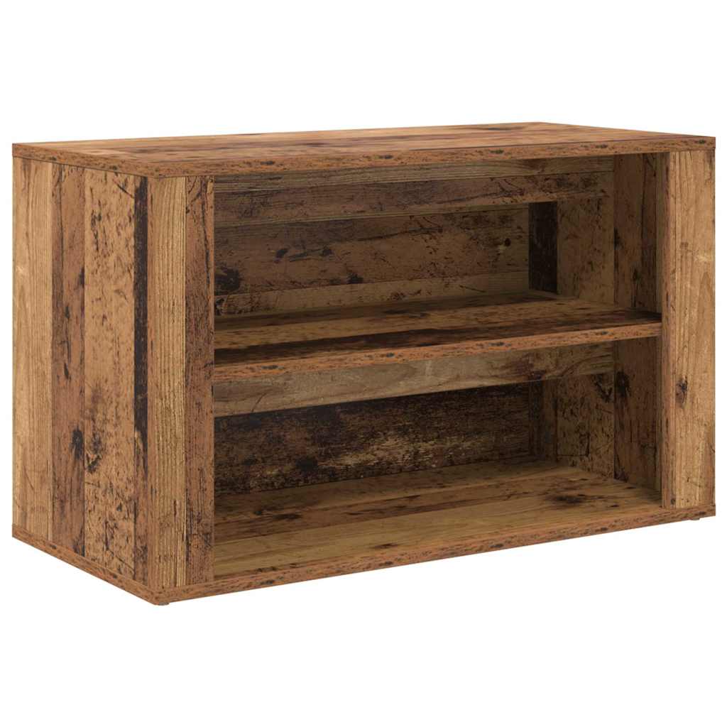 Rack à chaussures Bois ancien 75 x 35 x 45 cm Bois d'ingénierie - XIOS