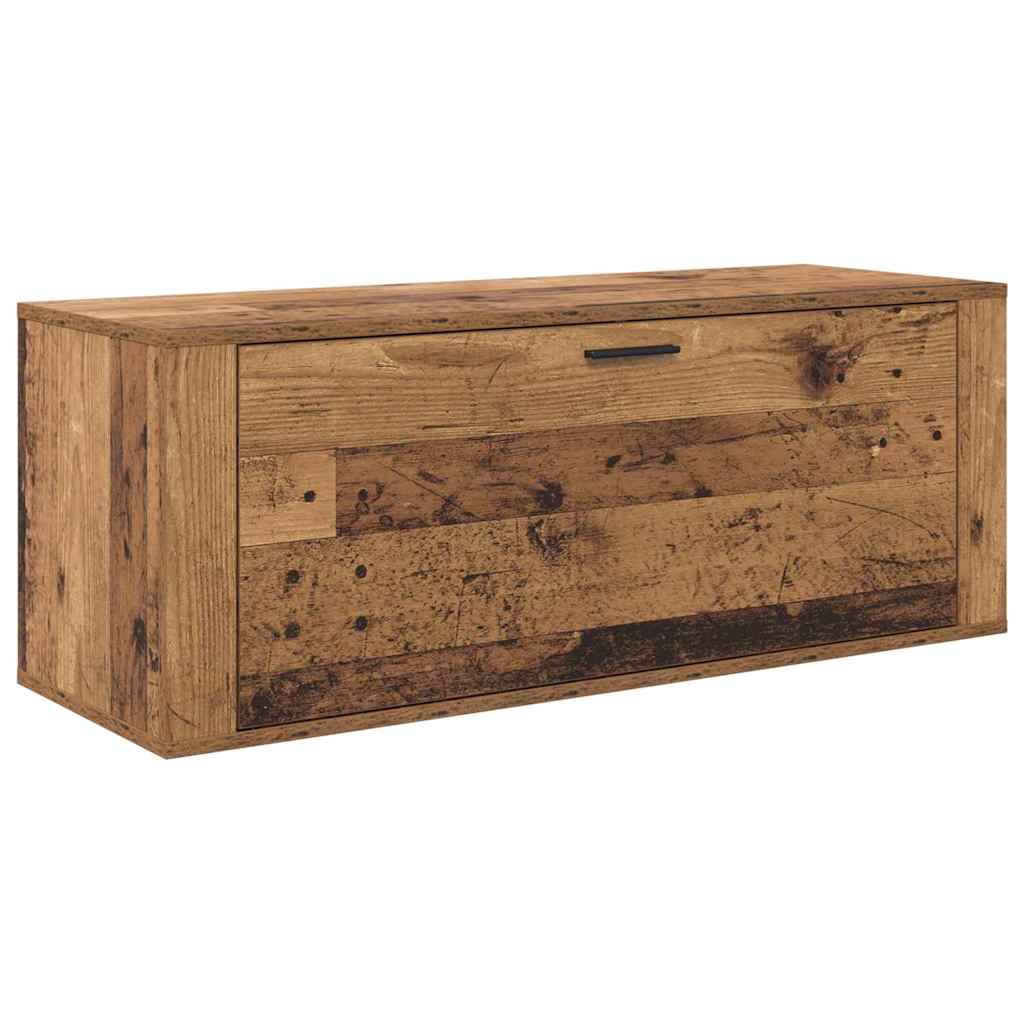 Cabinet à chaussures avec étagère Bois ancien 100 x 35 x 38 cm - XIOS