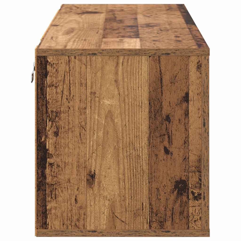 Cabinet à chaussures avec étagère Bois ancien 100 x 35 x 38 cm - XIOS