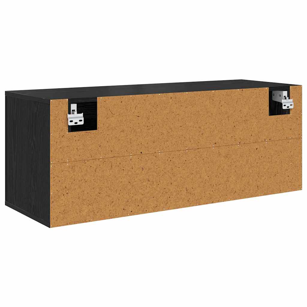 Cabinet à chaussures avec étagère Chêne noir 100 x 35 x 38 cm - XIOS