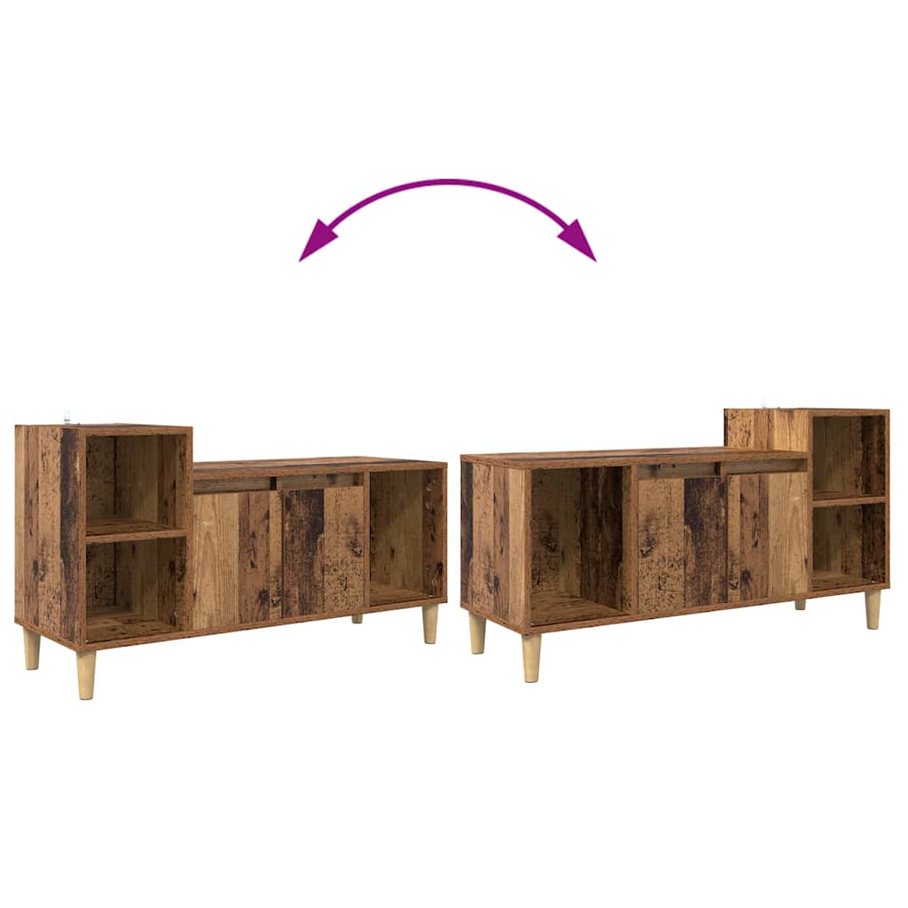 Meuble TV Bois Ancien 100 x 35 x 55 cm Bois d'ingénierie - XIOS