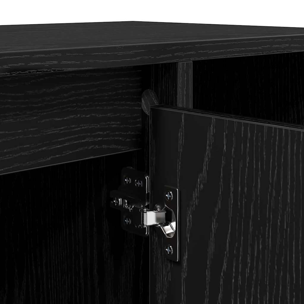 Meuble TV Chêne noir 100 x 35 x 55 cm Bois d'ingénierie - XIOS