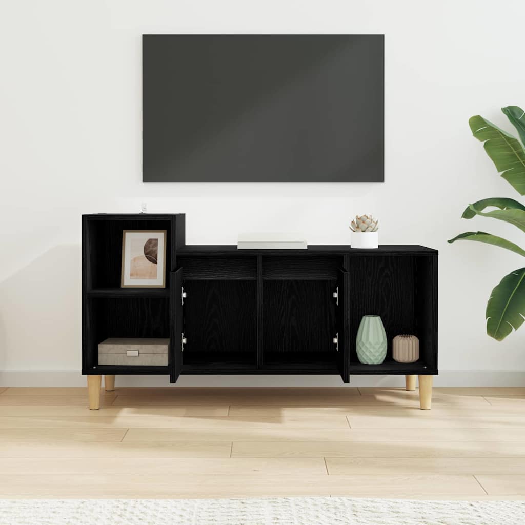 Meuble TV Chêne noir 100 x 35 x 55 cm Bois d'ingénierie - XIOS