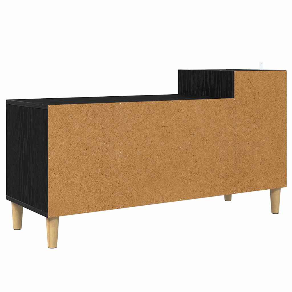 Meuble TV Chêne noir 100 x 35 x 55 cm Bois d'ingénierie - XIOS