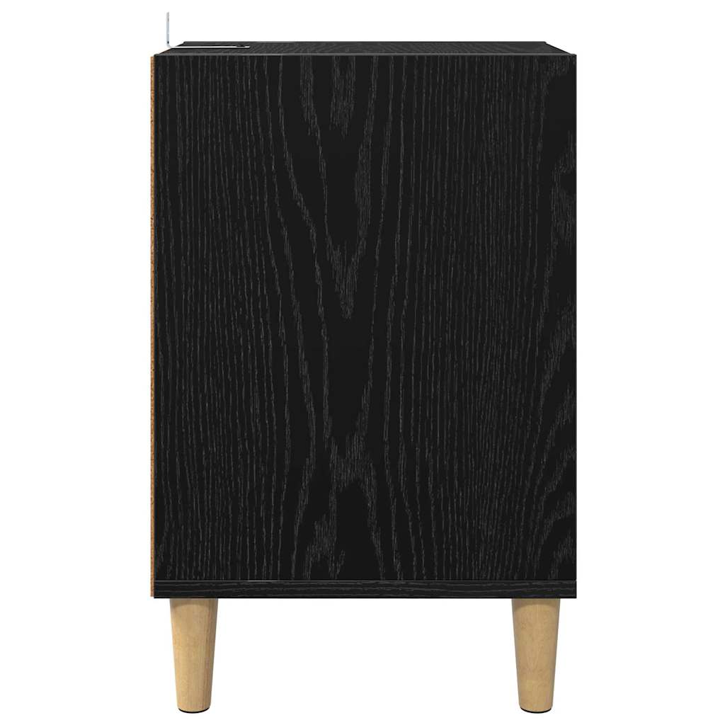 Meuble TV Chêne noir 100 x 35 x 55 cm Bois d'ingénierie - XIOS