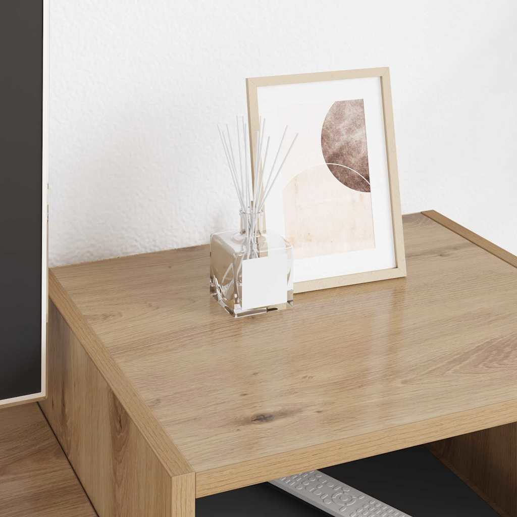 Meuble TV Chêne artisanal 160 x 35 x 55 cm Bois d'ingénierie - XIOS