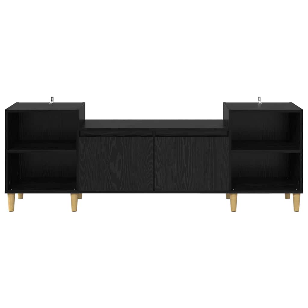 Meuble TV Chêne noir 160 x 35 x 55 cm Bois d'ingénierie - XIOS