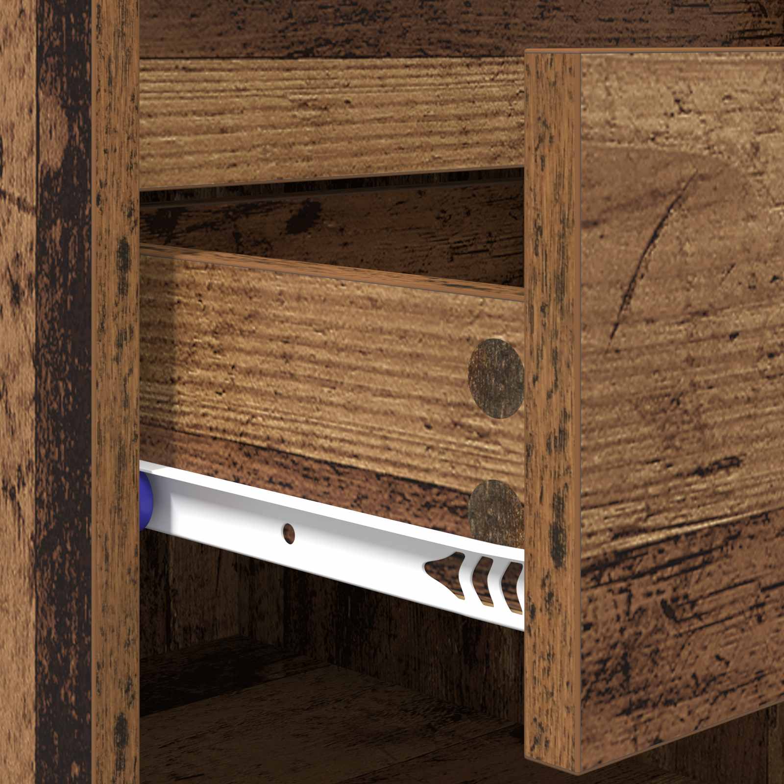 Cabinet à chaussures avec tiroir Bois ancien 102 x 36 x 60 cm - XIOS