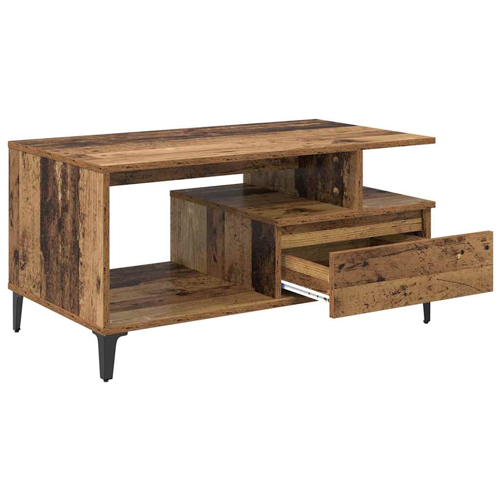 Table basse Bois ancien 90 x 49 x 45 cm Bois d'ingénierie - XIOS