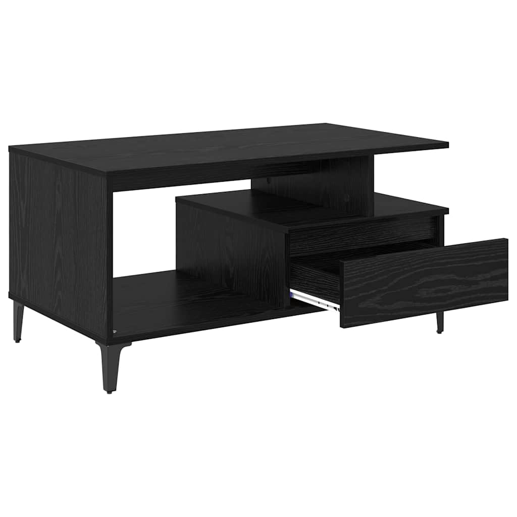 Table basse Chêne noir 90 x 49 x 45 cm Bois d'ingénierie - XIOS