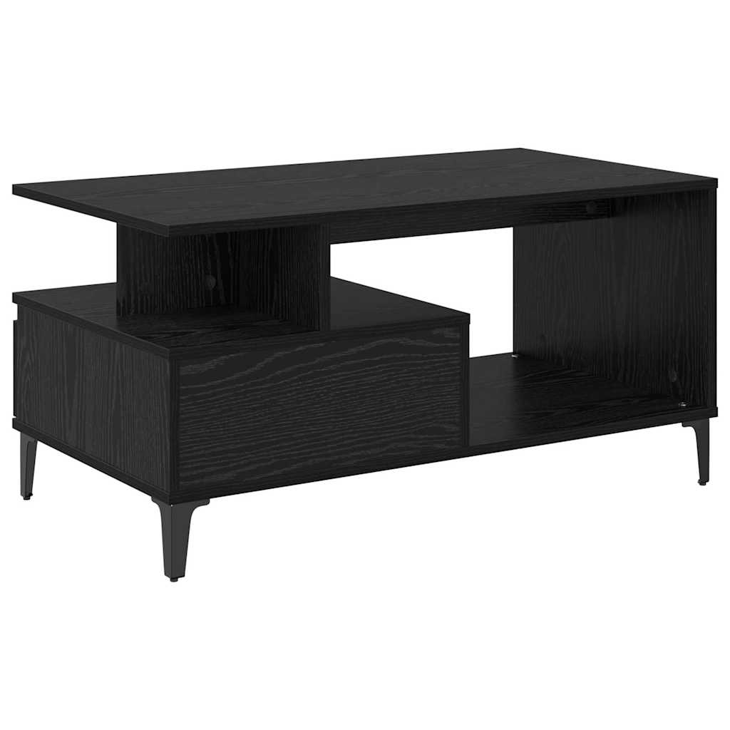 Table basse Chêne noir 90 x 49 x 45 cm Bois d'ingénierie - XIOS