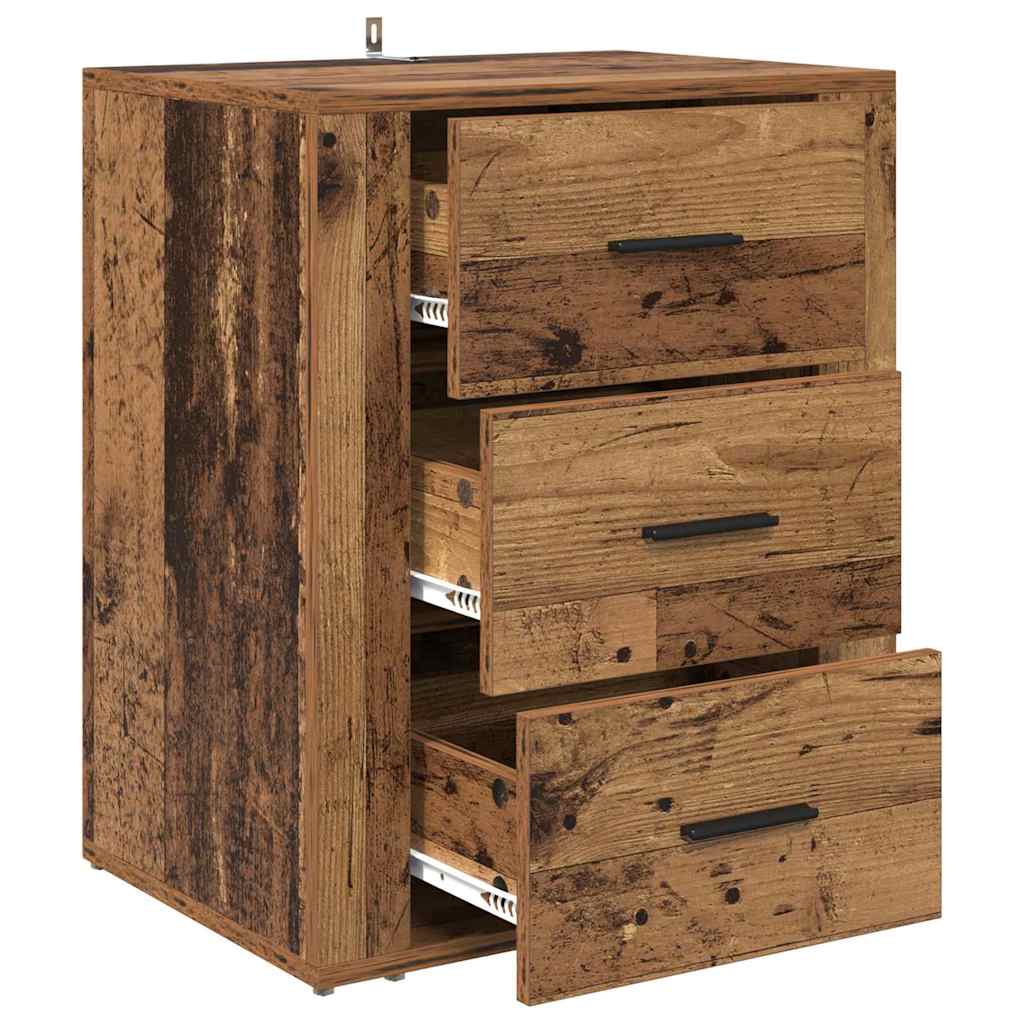 Cabinet de chevet Bois ancien 50 x 36 x 60 cm Bois d'ingénierie - XIOS