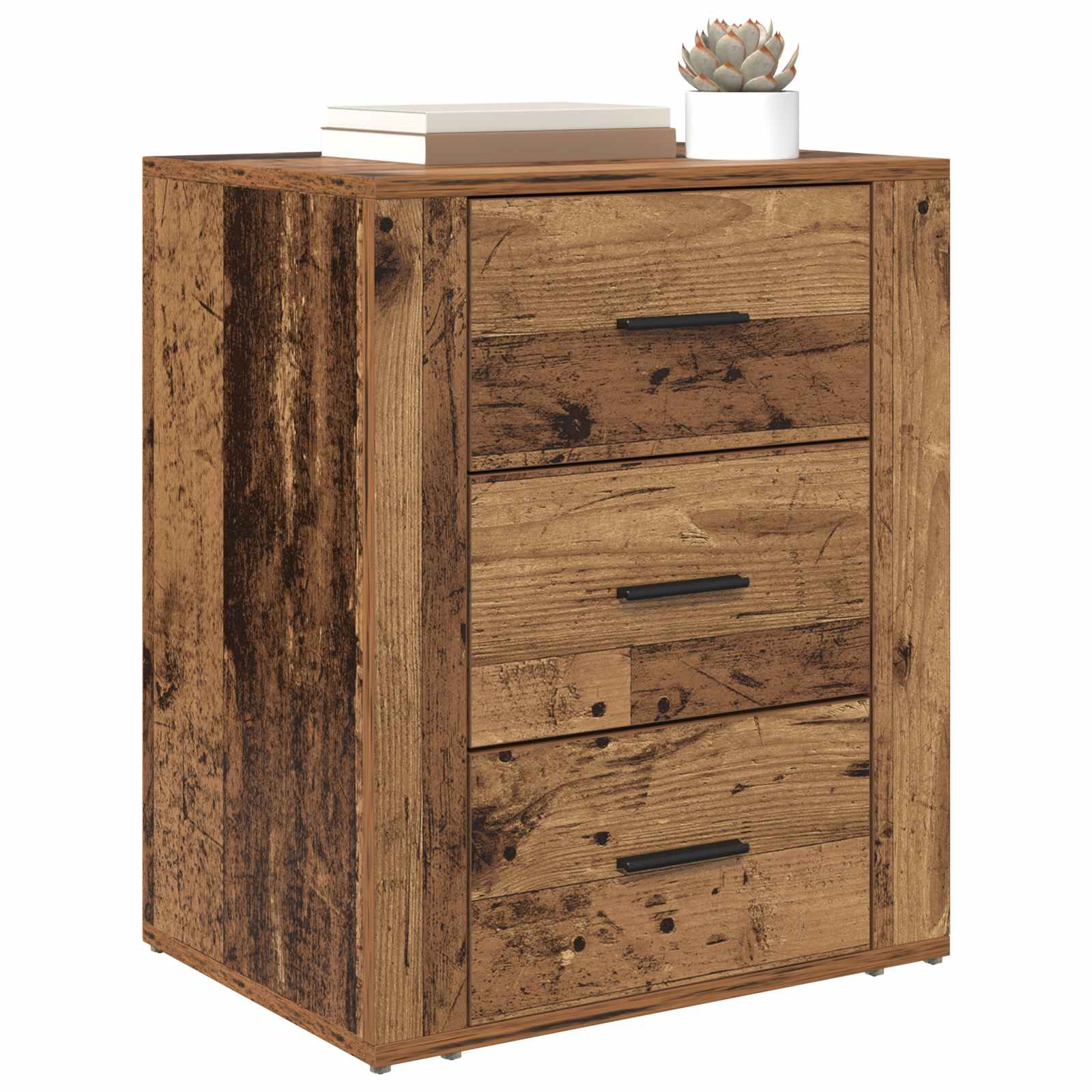 Cabinet de chevet Bois ancien 35 x 50 x 60 cm Bois d'ingénierie - XIOS