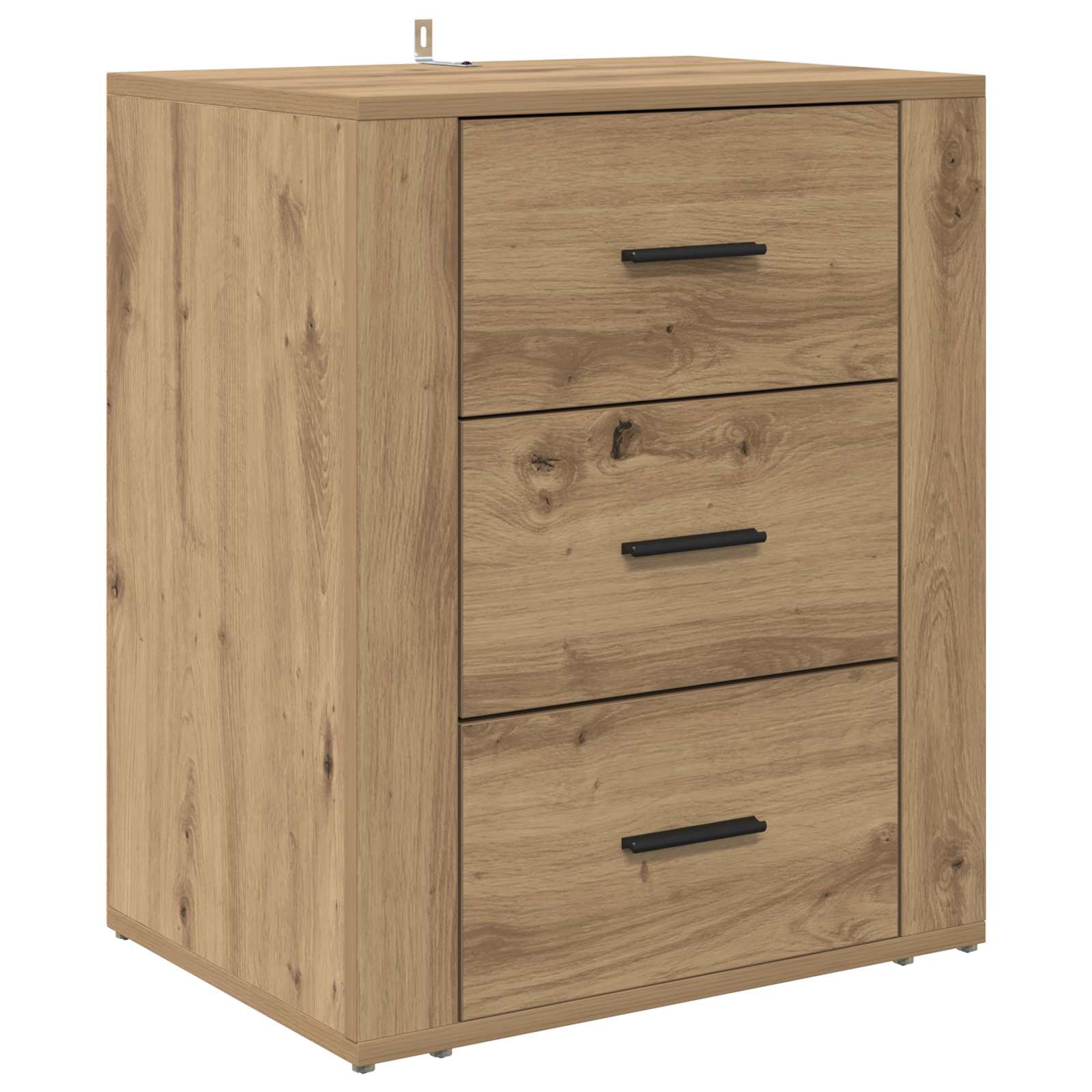 Cabinet de chevet avec tiroir Chêne artisanal 35 x 50 x 60 cm - XIOS