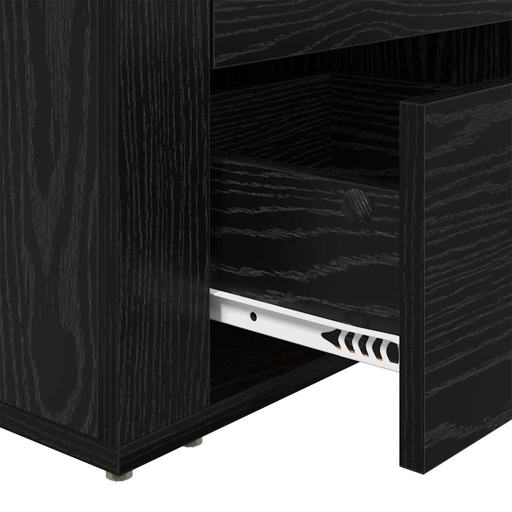 Cabinet de chevet Chêne noir 50 x 36 x 60 cm Bois d'ingénierie - XIOS