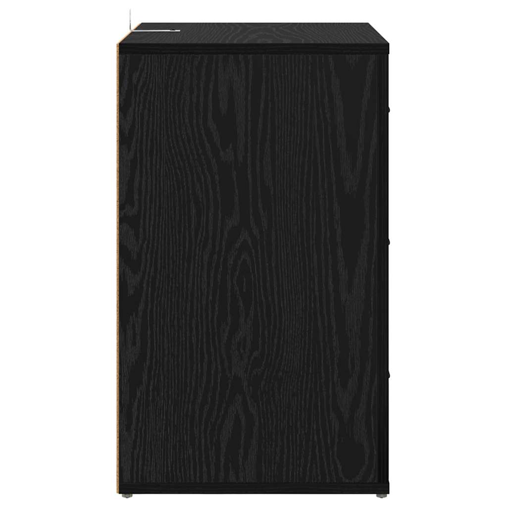 Cabinet de chevet Chêne noir 50 x 36 x 60 cm Bois d'ingénierie - XIOS