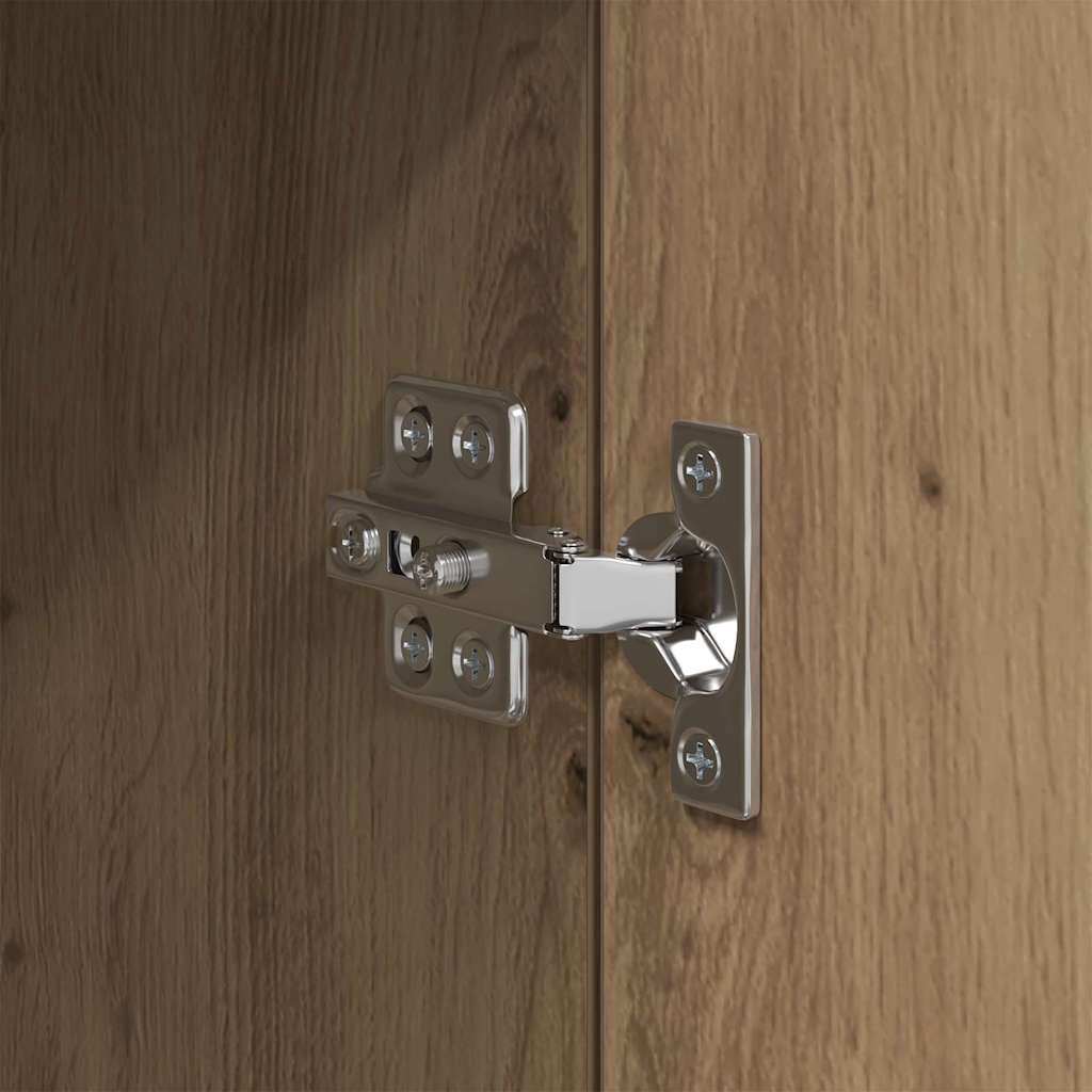 Cabinet de chevet avec tiroir chêne artisanal 50 x 36 x 60 cm - XIOS