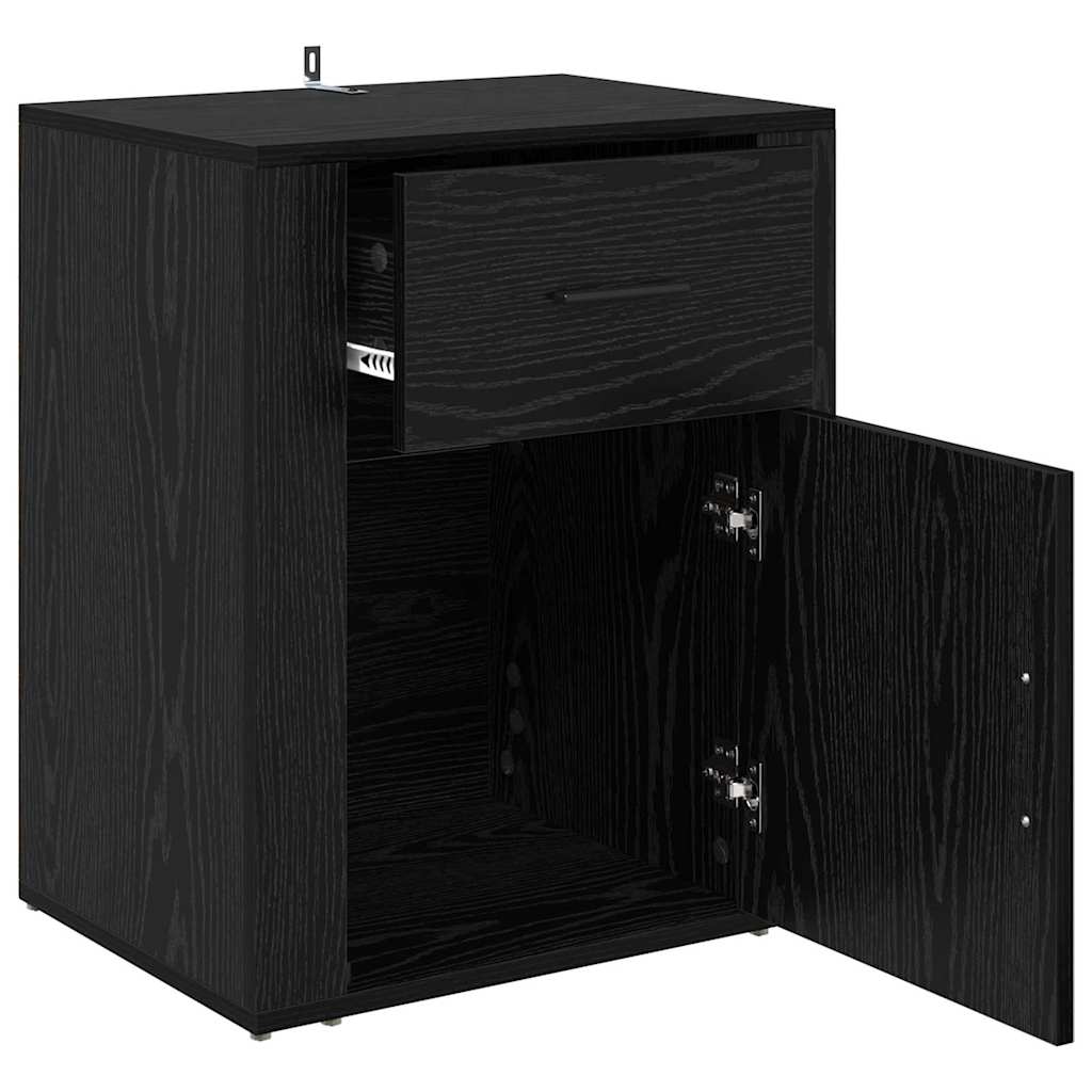 Cabinet de chevet Chêne noir 50 x 36 x 60 cm Bois d'ingénierie - XIOS