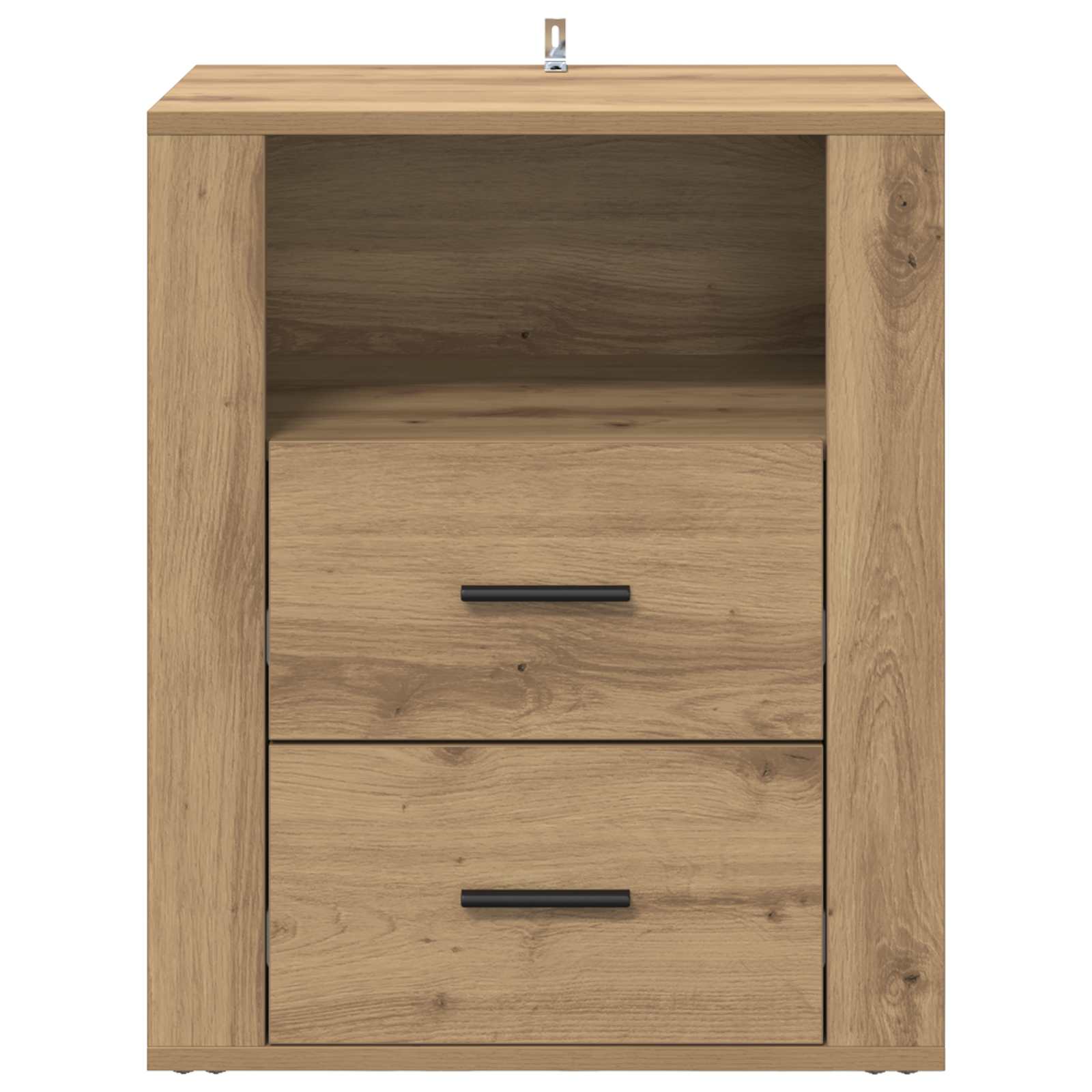 Cabinet de chevet avec tiroir Chêne artisanal 35 x 50 x 60 cm - XIOS