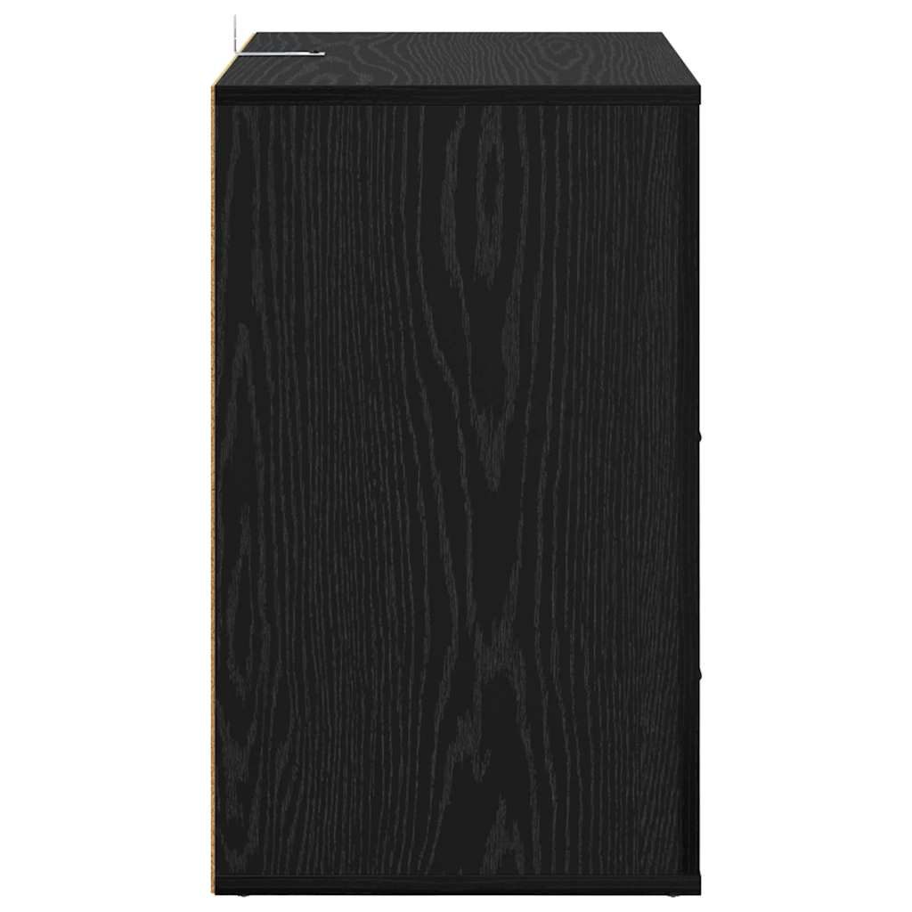 Cabinet de chevet Chêne noir 50 x 36 x 60 cm Bois d'ingénierie - XIOS