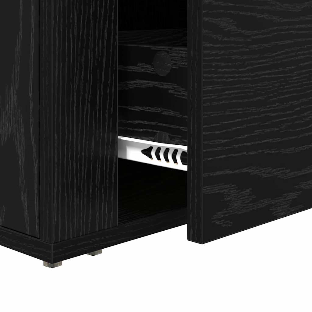 Cabinet de chevet Chêne noir 35 x 60 x 50 cm Bois d'ingénierie - XIOS