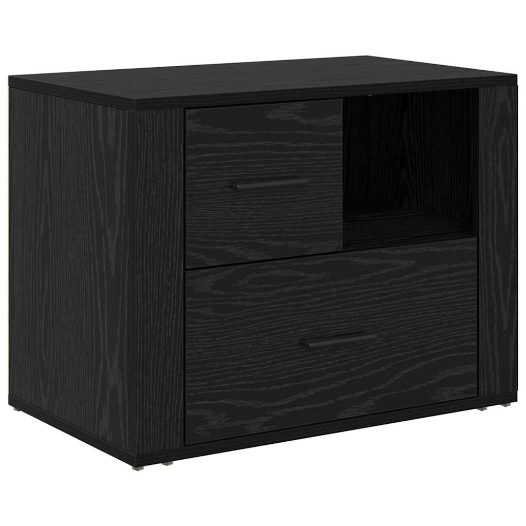 Cabinet de chevet Chêne noir 60 x 36 x 45 cm Bois d'ingénierie - XIOS