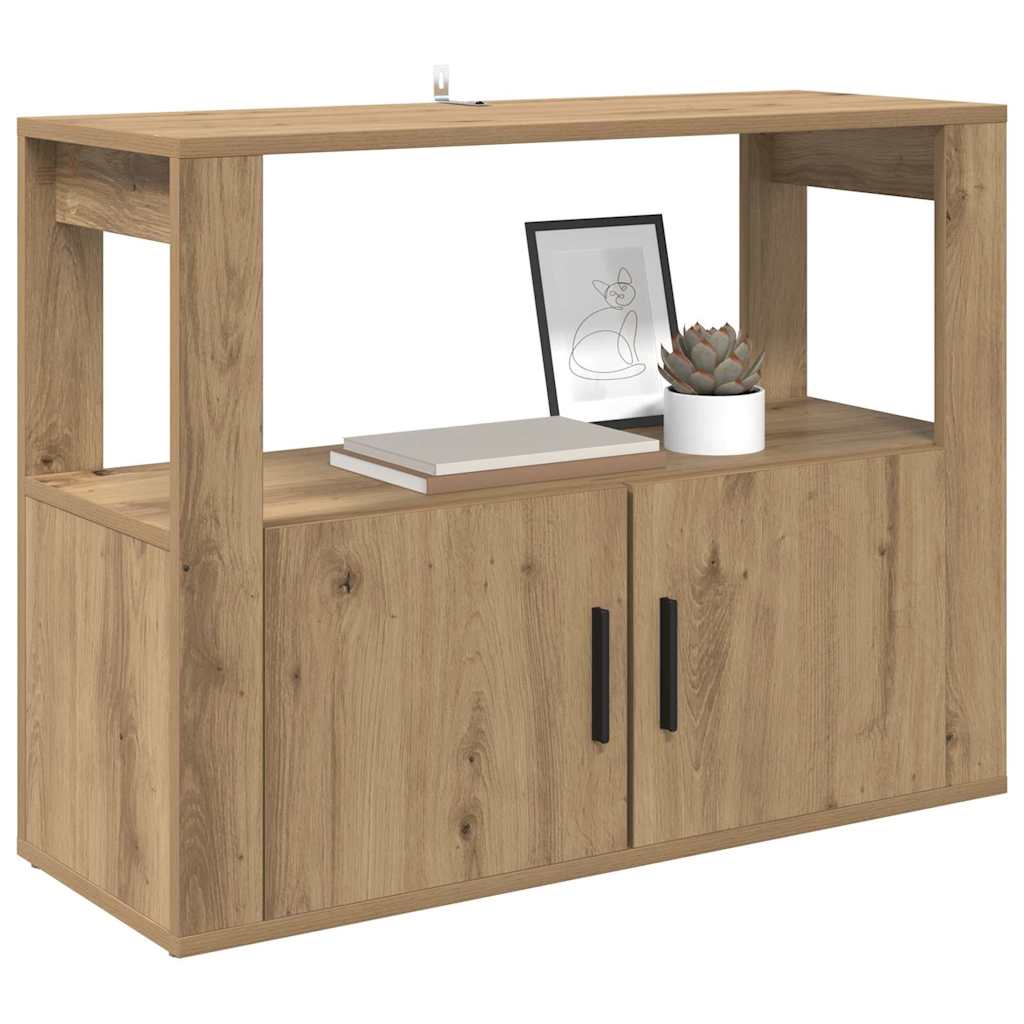 Buffet chêne artisanal 80 x 30 x 60 cm Bois d'ingénierie - XIOS