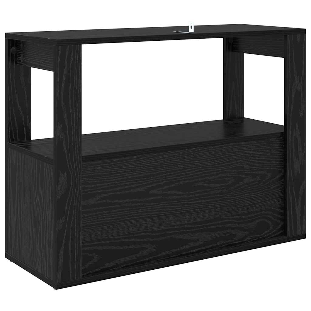 Buffet Chêne noir 80 x 30 x 60 cm Bois d'ingénierie - XIOS