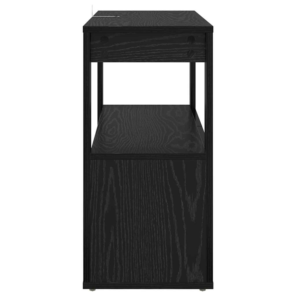 Buffet Chêne noir 80 x 30 x 60 cm Bois d'ingénierie - XIOS