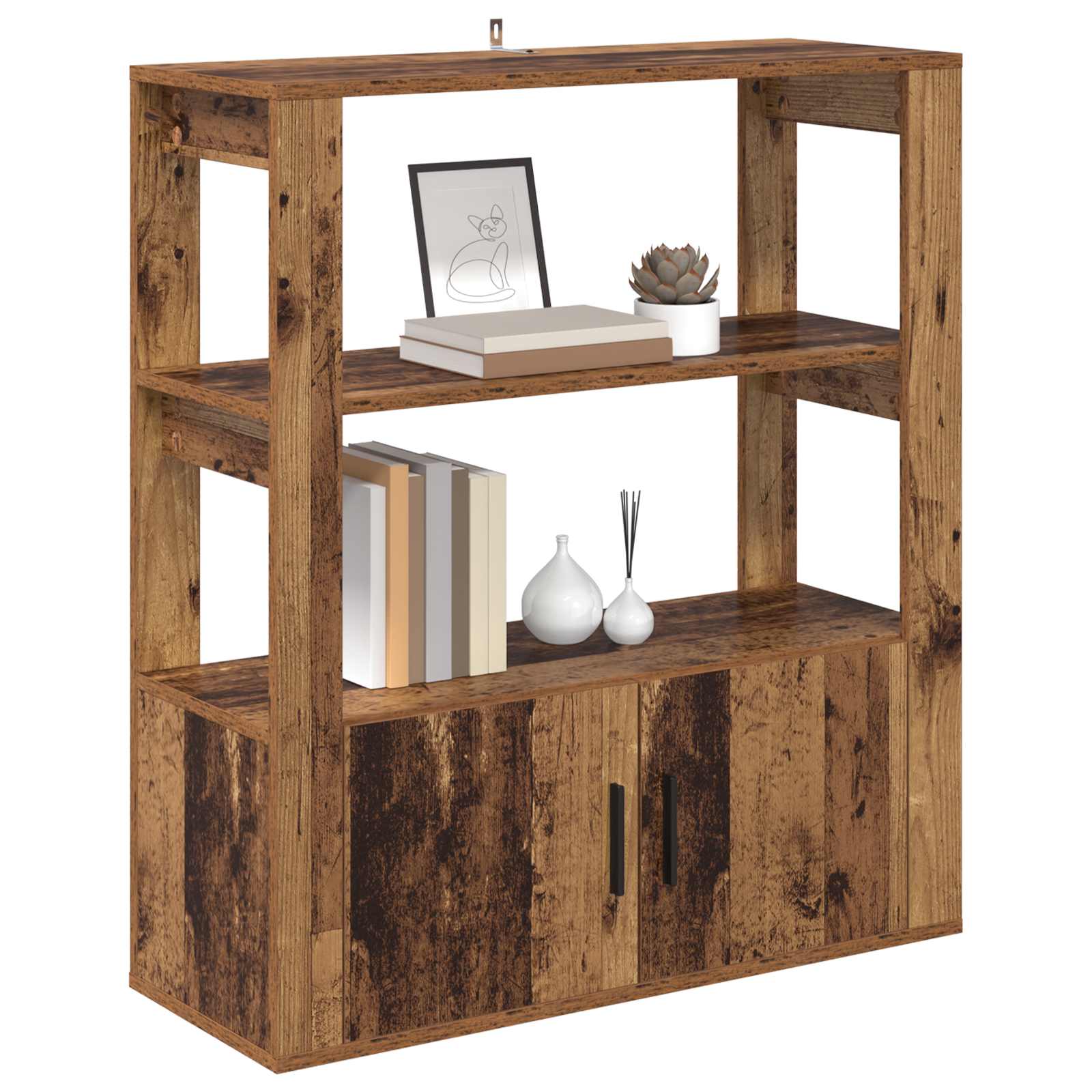 Buffet Bois ancien 30 x 80 x 90 cm Bois d'ingénierie - XIOS