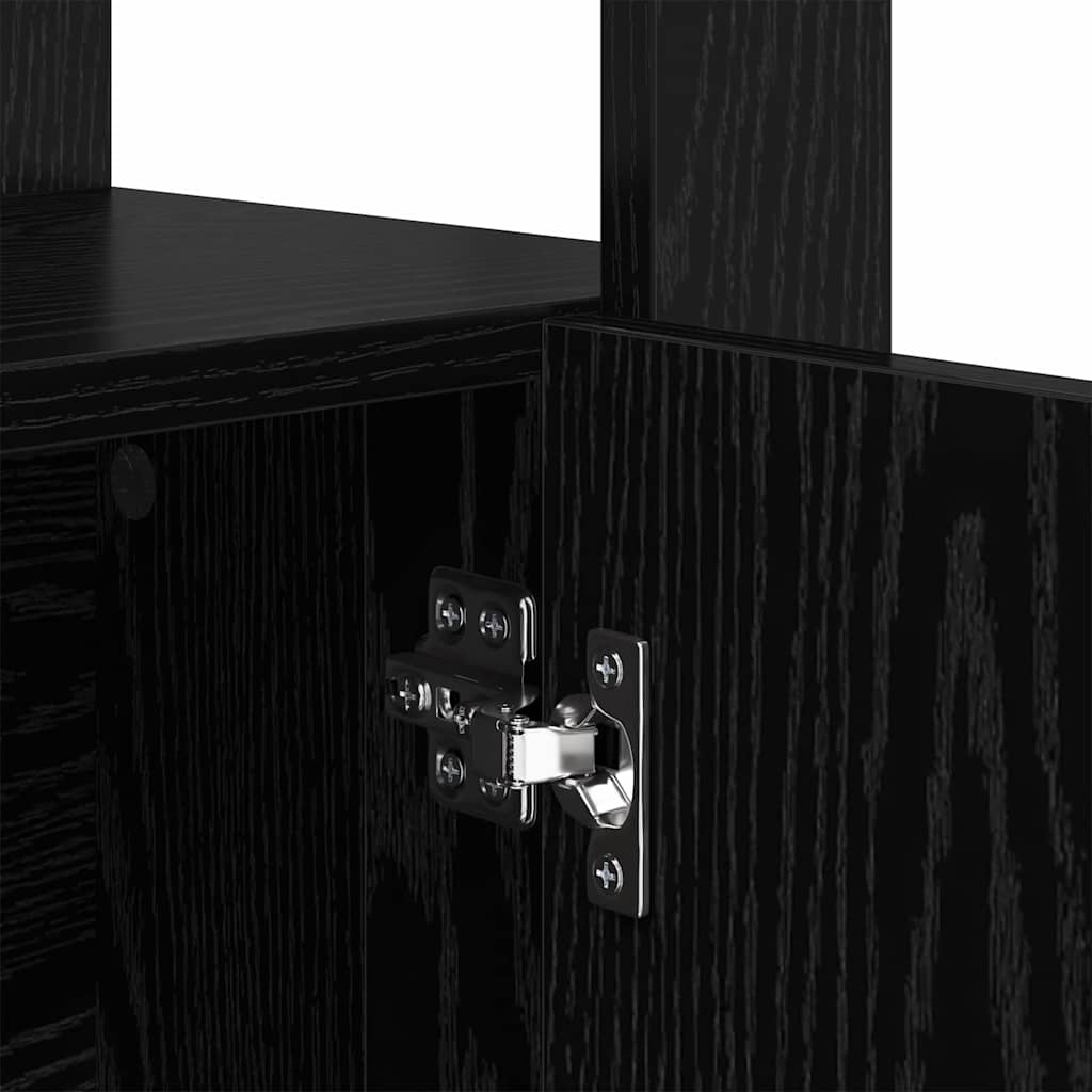 Buffet Chêne noir 30 x 80 x 119.5 cm Bois d'ingénierie - XIOS