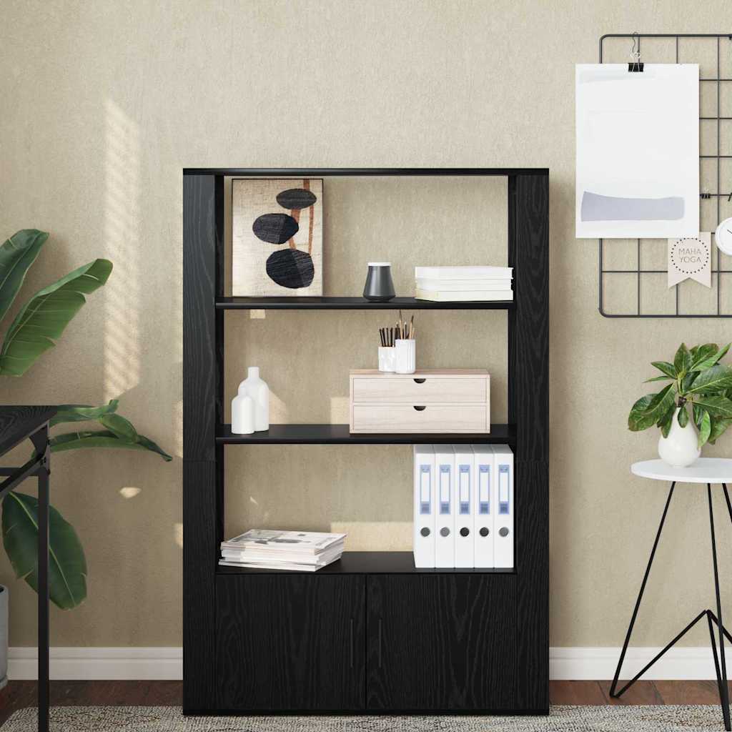 Buffet Chêne noir 30 x 80 x 119.5 cm Bois d'ingénierie - XIOS