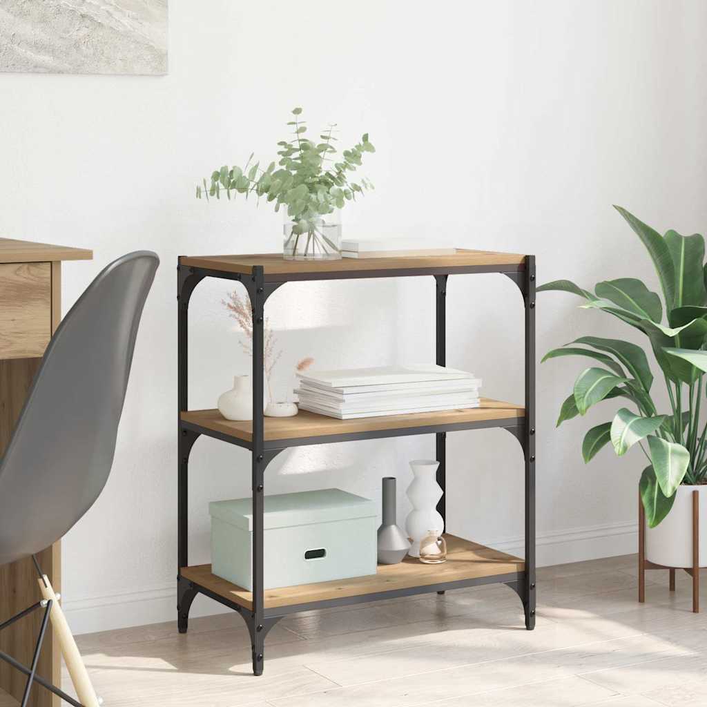 Bibliothèque chêne artisanal 60 x 33 x 70,5 cm - XIOS